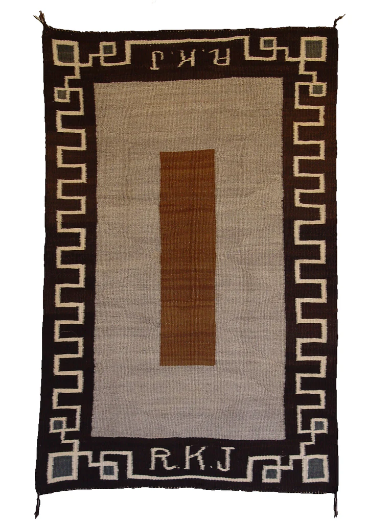 Double Saddle Blanket : Historic Navajo Weaving