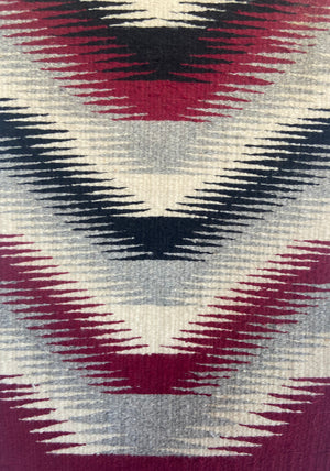 Throw Navajo Weaving: 3432 : 14" x 23" (1'2" x 1'11") - Image 3
