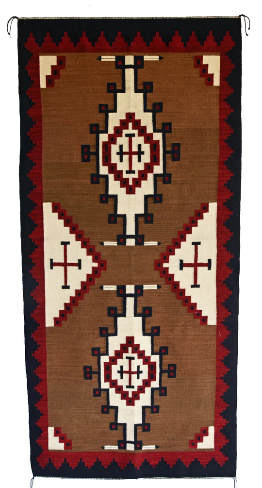 Crystal Navajo Rug: Churro 1775 : 36" x 84 : (3' x 7')
