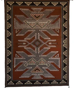 Teec Nos Pos Navajo Rug: Cecelia Nez : Churro 1765 : 47" x 64" (3'11" x 5'4")